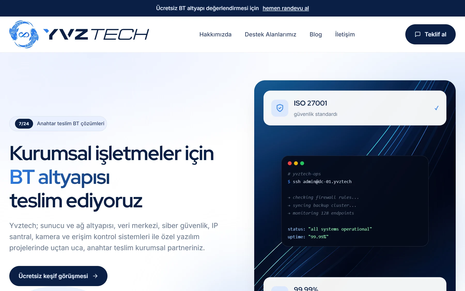YVZ Tech projesinden görsel